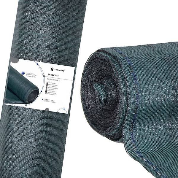 Springos Siatka cieniująca 90% osłonowa 1,5x25m zielona UNIWERSALNY