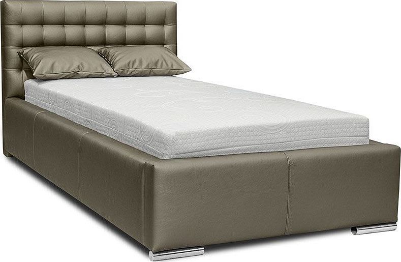 Elior Pojedyncze pikowane łóżko z pojemnikiem na pościel Tollin 90x200 - 44 kolory