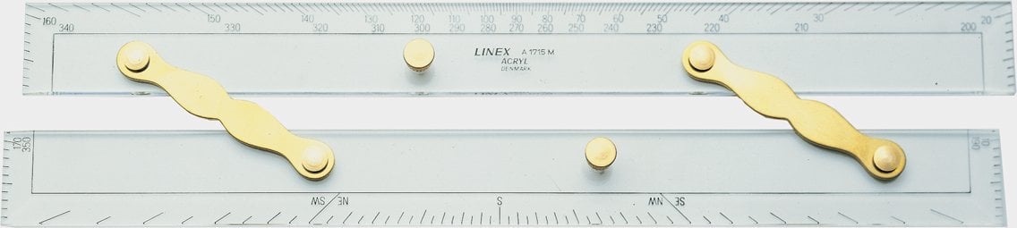 Linex parallel lineal A1715M 38cm transparent