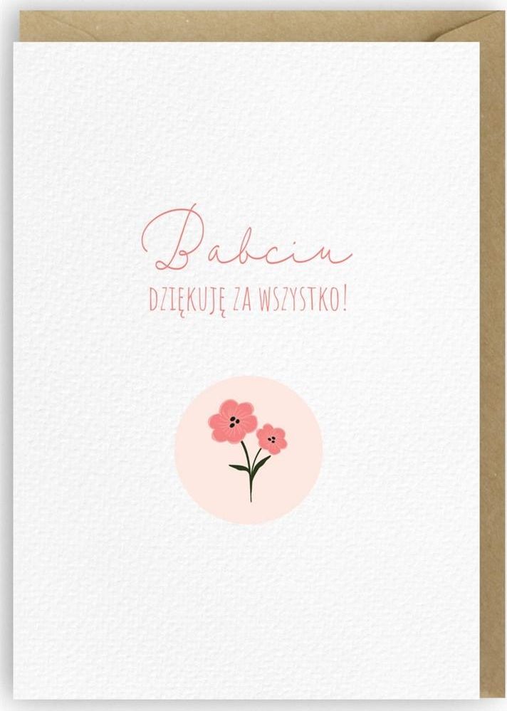 Cardie Kartka na Dzień Babci, eko koperta K054
