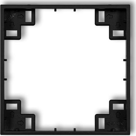 Karlik MINI Ramka pośrednia czarny mat 12MRP-1
