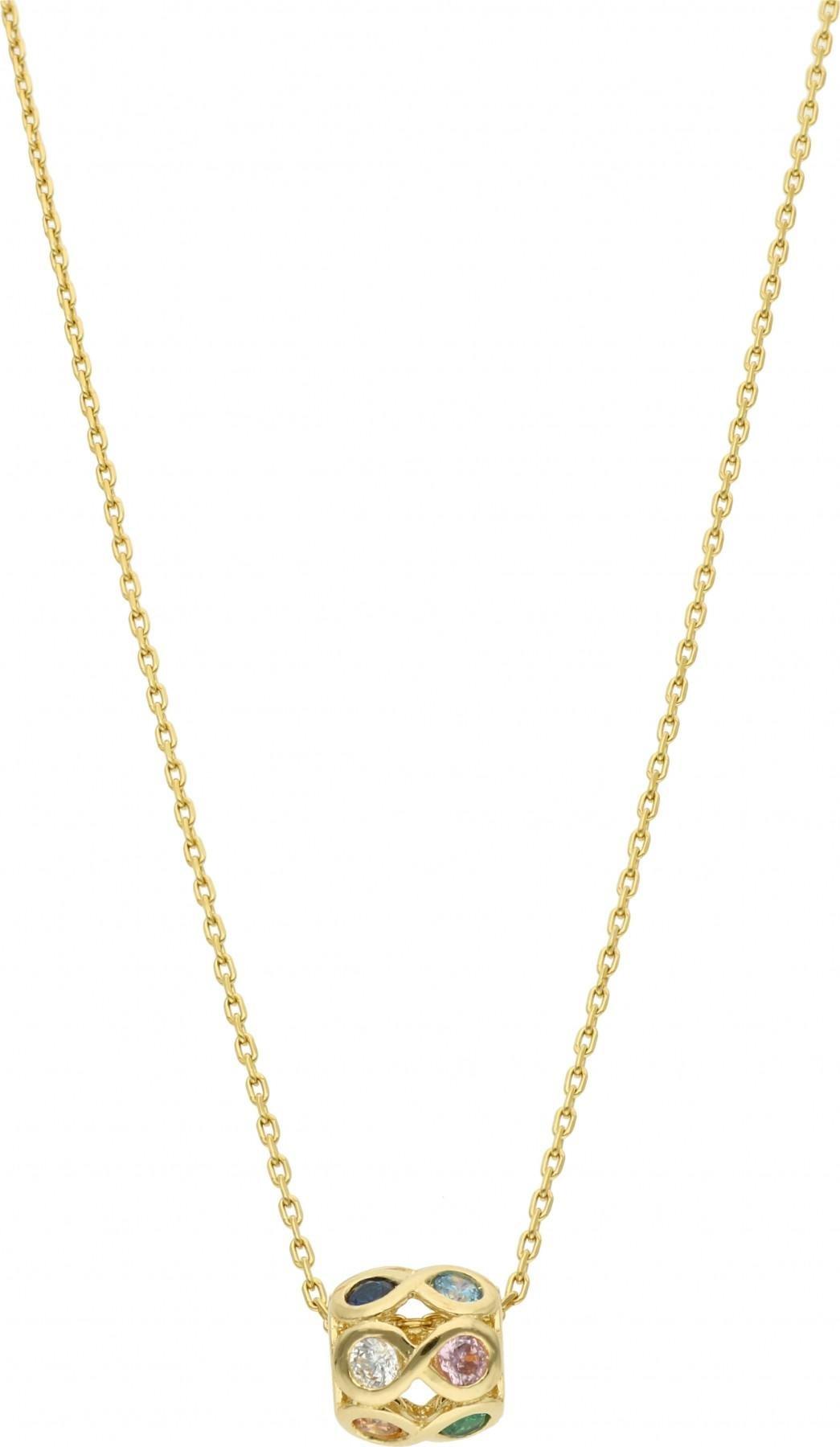 Rosanto Złota zawieszka przekładka witraż do bransoletki 585 14k