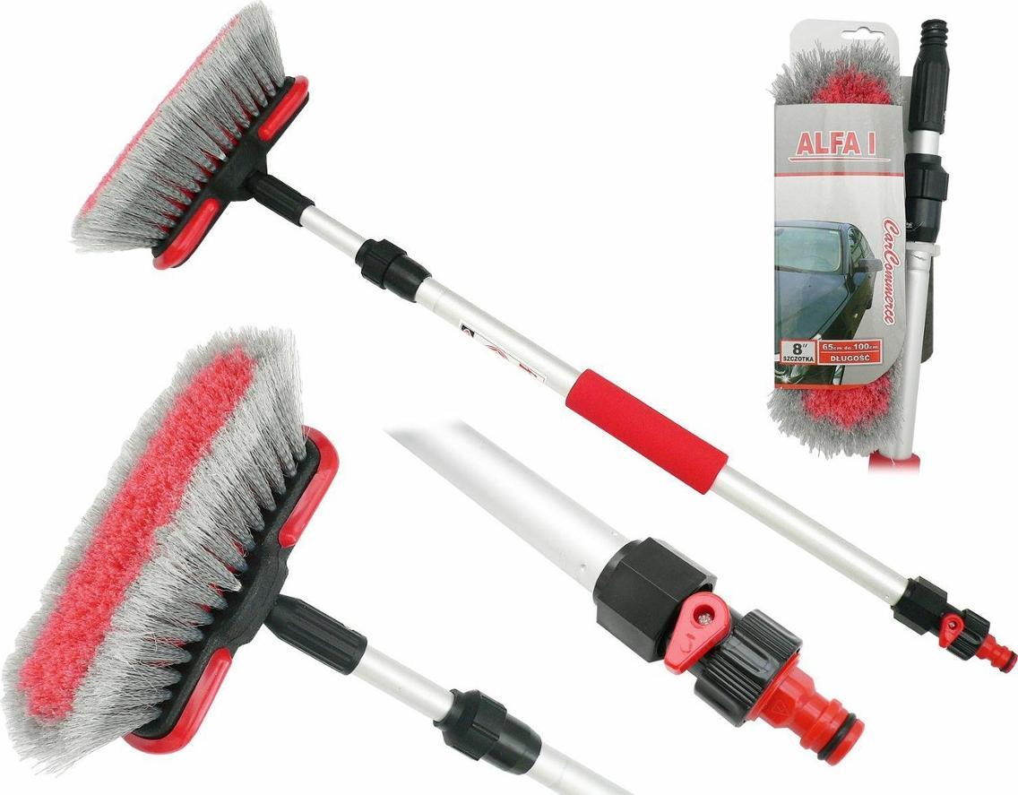 Carcommerce SZCZOTKA Z KIJEM TELESKOPOWYM 65-100cm - ALFA I