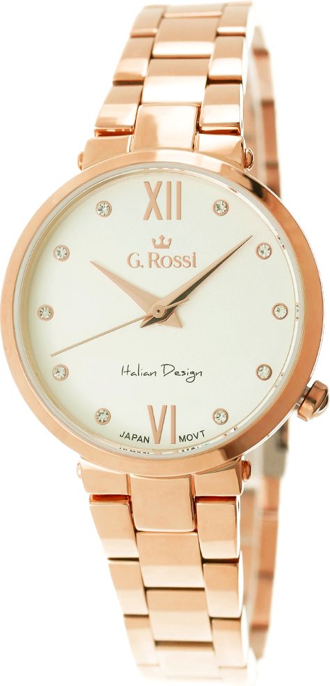 Zegarek Gino Rossi damski Torgi rose gold (11064-3D3)