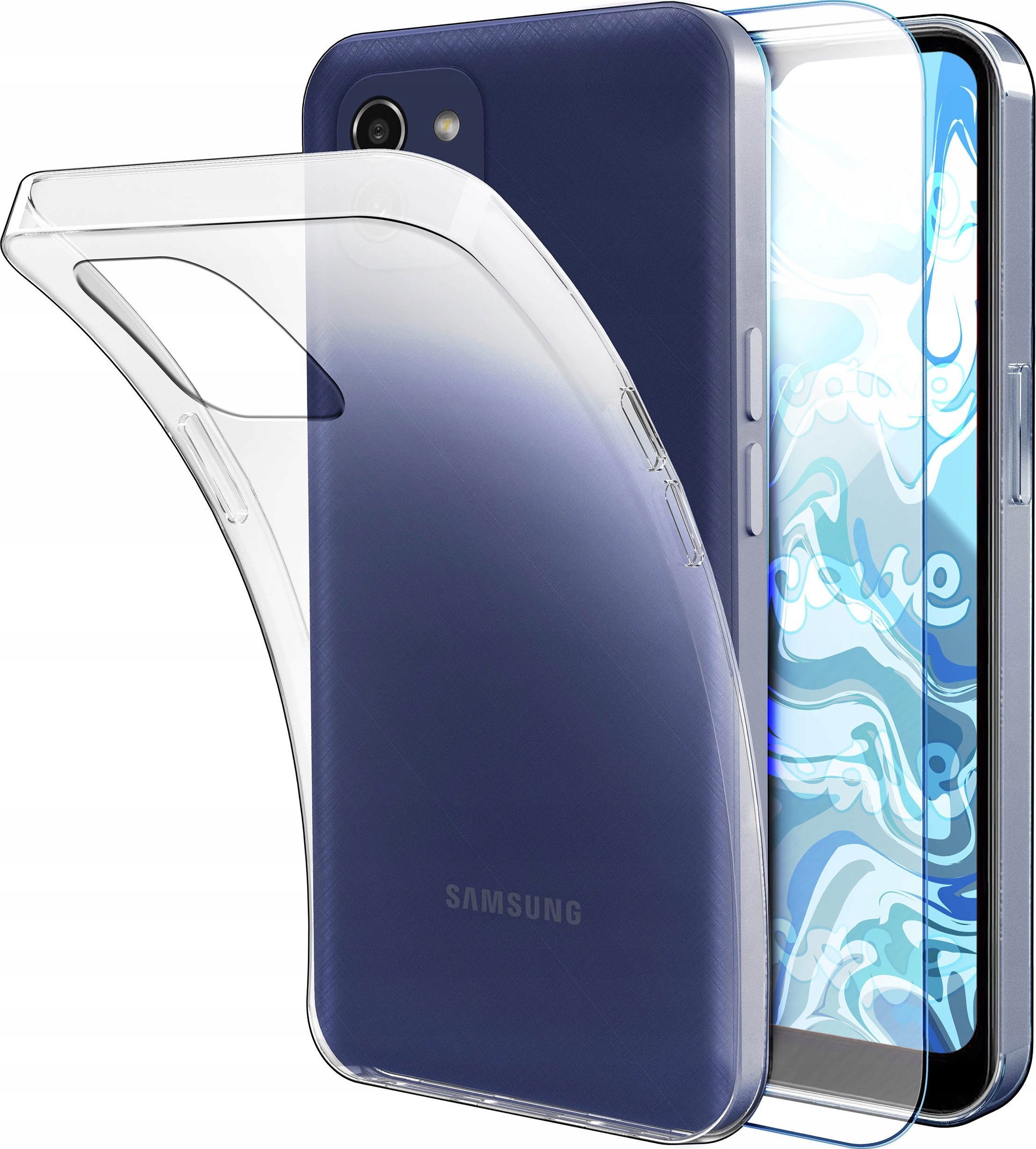 Hello Case ETUI DO SAMSUNG GALAXY A03 GUMOWE OBUDOWA CASE SILIKON SLIM COVER SZKŁO