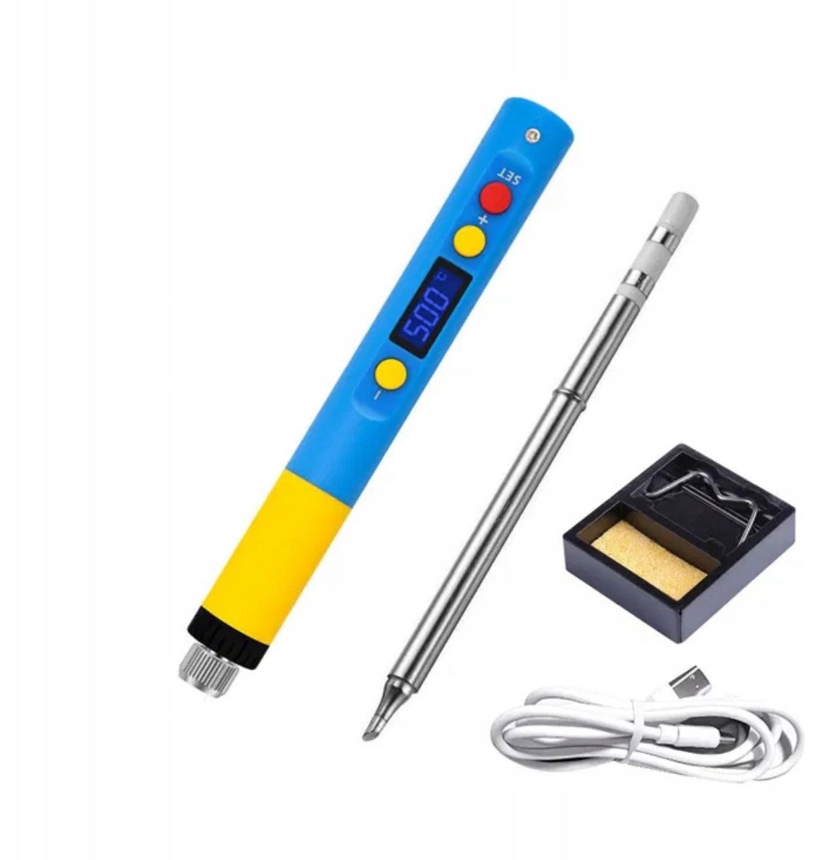 LUTOWNICA ELEKTRONICZNA PRECYZYJNA 65W LCD USB-C REGULACJA 500C PD TYP T65