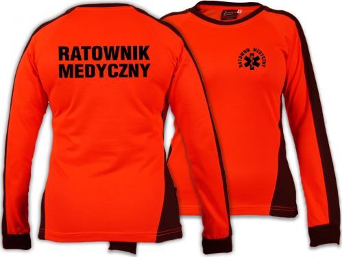 North Wind + medical Koszulka FLUO damska ratownicza FUNKCYJNA z długim rękawem