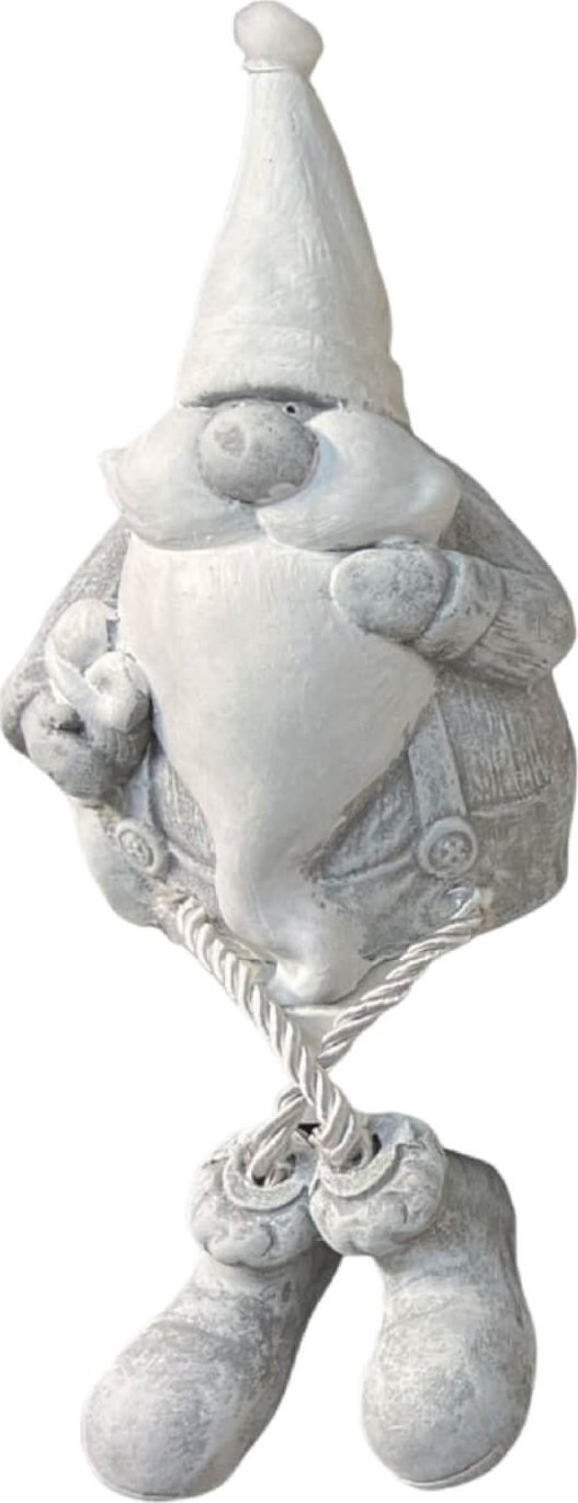 Tajemniczy ogród Figurka betonowa gnom z nóżkami