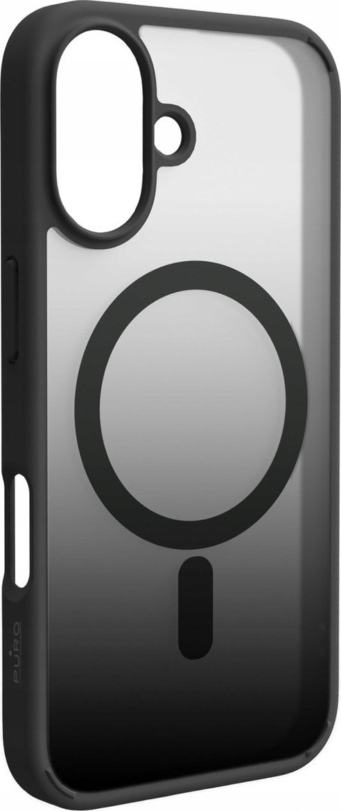 Puro Etui silikonowe Puro Gradient MagSafe do iPhone 16 - czarne
