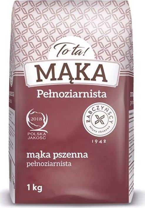 TO TA ToTa! Mąka pszenna pełnoziarnista 1 kg