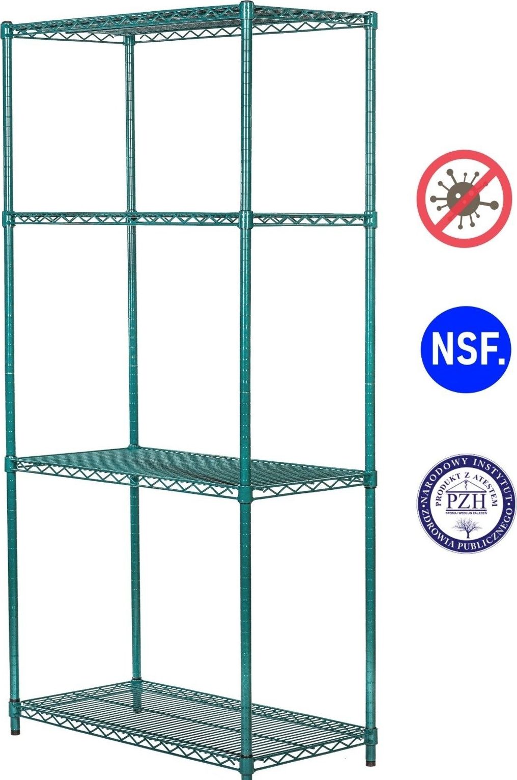 Ultra Power Regał noMICRO 4-półki (61x122x182cm) uniwersalny