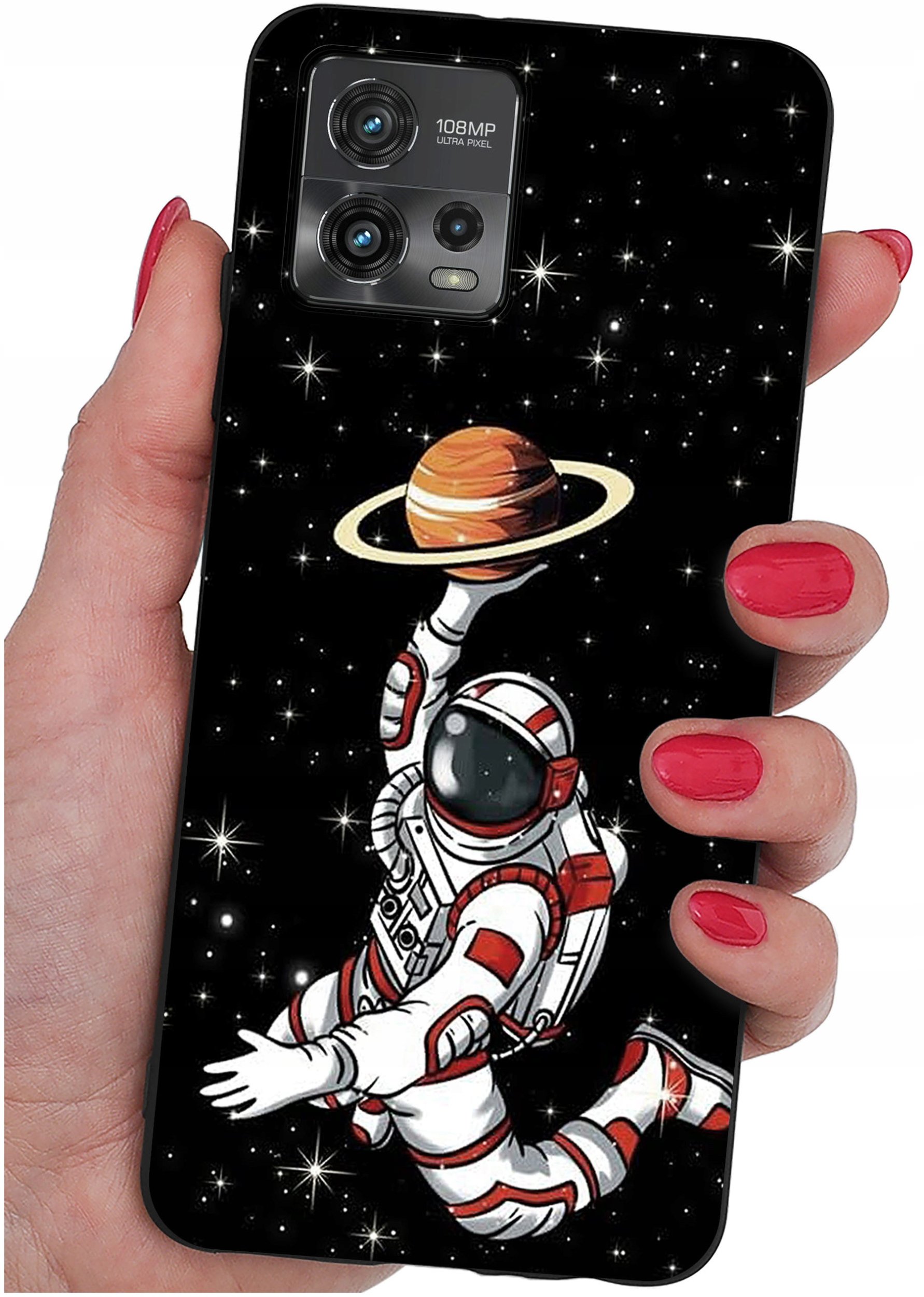 Etui do Motorola Moto G72 WZORY |SILIKONOWE MATT CASE + SZKŁO 9H