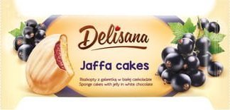 Delisana biszkopty z galaretką o smaku czarnej porzeczki w białej czekoladzie 135g