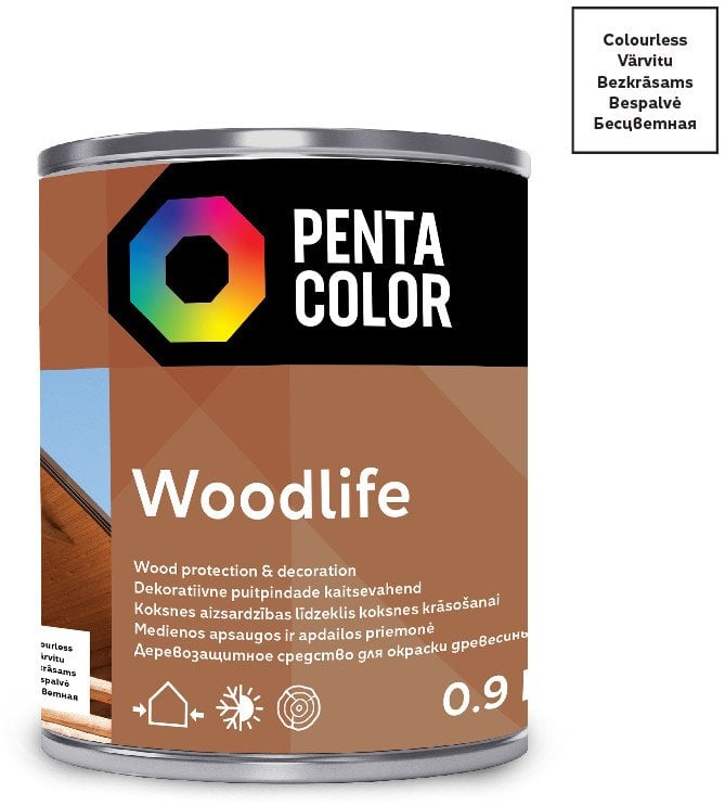 CLEAR WOOD IMPREGNATOR WOODLIFE 0,9 L