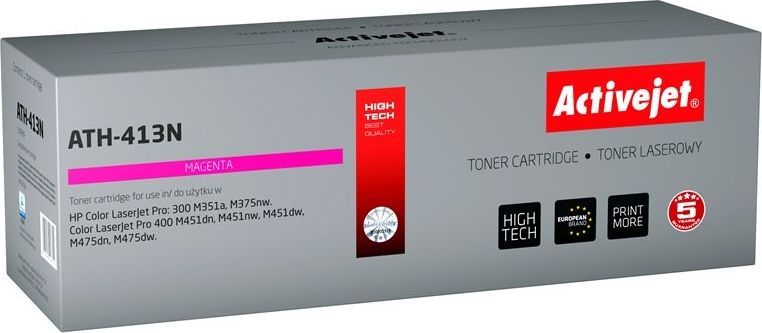 Toner Activejet Activejet Toner Activejet ATH-413N (zamiennik HP 305A CE413A; Supreme; 2600 stron; czerwony)