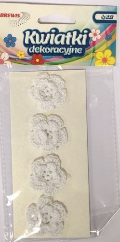 BREWIS Kwiatki 35mm K35-1 białe Brewis