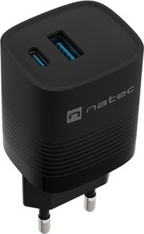 Ładowarka Natec Ribera GAN 1x USB-A 1x USB-C 30W (NUC-2141)