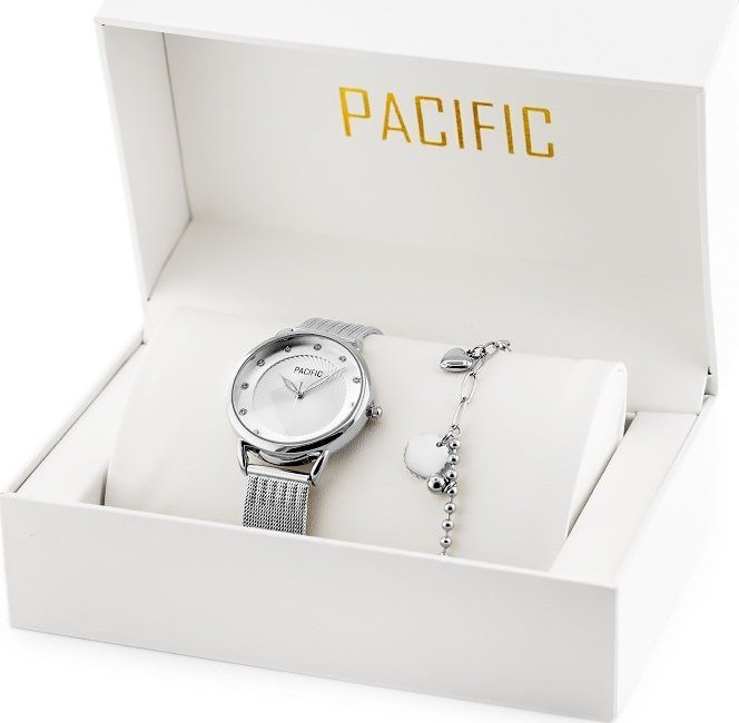 Zegarek Pacific ZEGAREK DAMSKI PACIFIC X6192-01 - komplet prezentowy (zy723a)