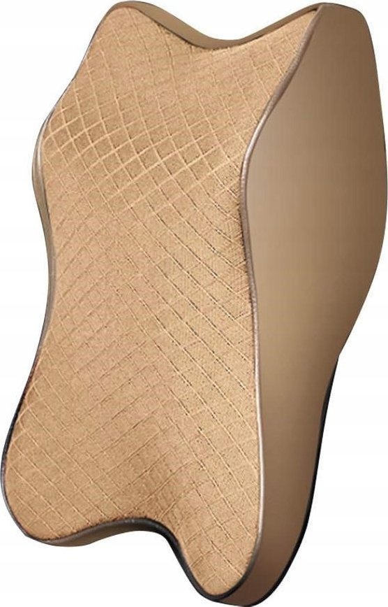 Korbi PODUSZKA ZAGŁÓWEK SZYJĘ GŁOWĘ KARK DO SAMOCHODU AUTA OPARCIE PODRÓŻNA BEŻ