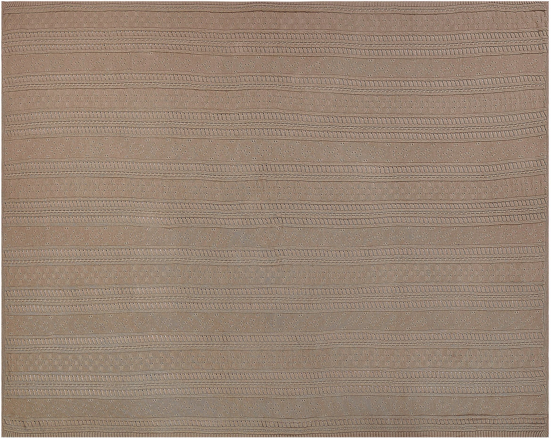 Narzuta na łóżko DAULET Bawełna 150 x 200 cm Brązowy