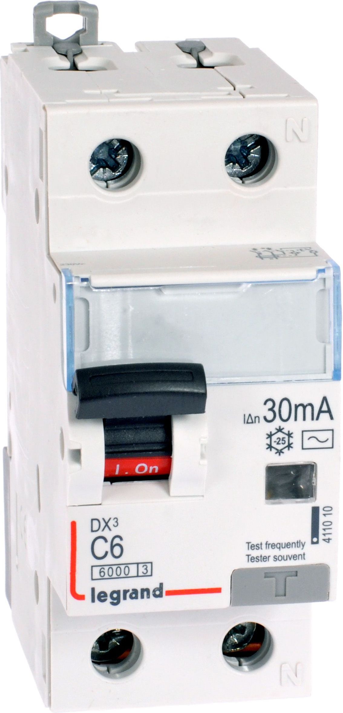 Legrand Wyłącznik różnicowo-nadprądowy 2P 6A C 0,03A typ AC P312 - 411010