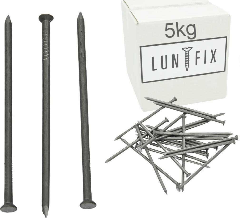Lun Fix Gwoździe 2,5x60 mm budowlane czarne 5kg
