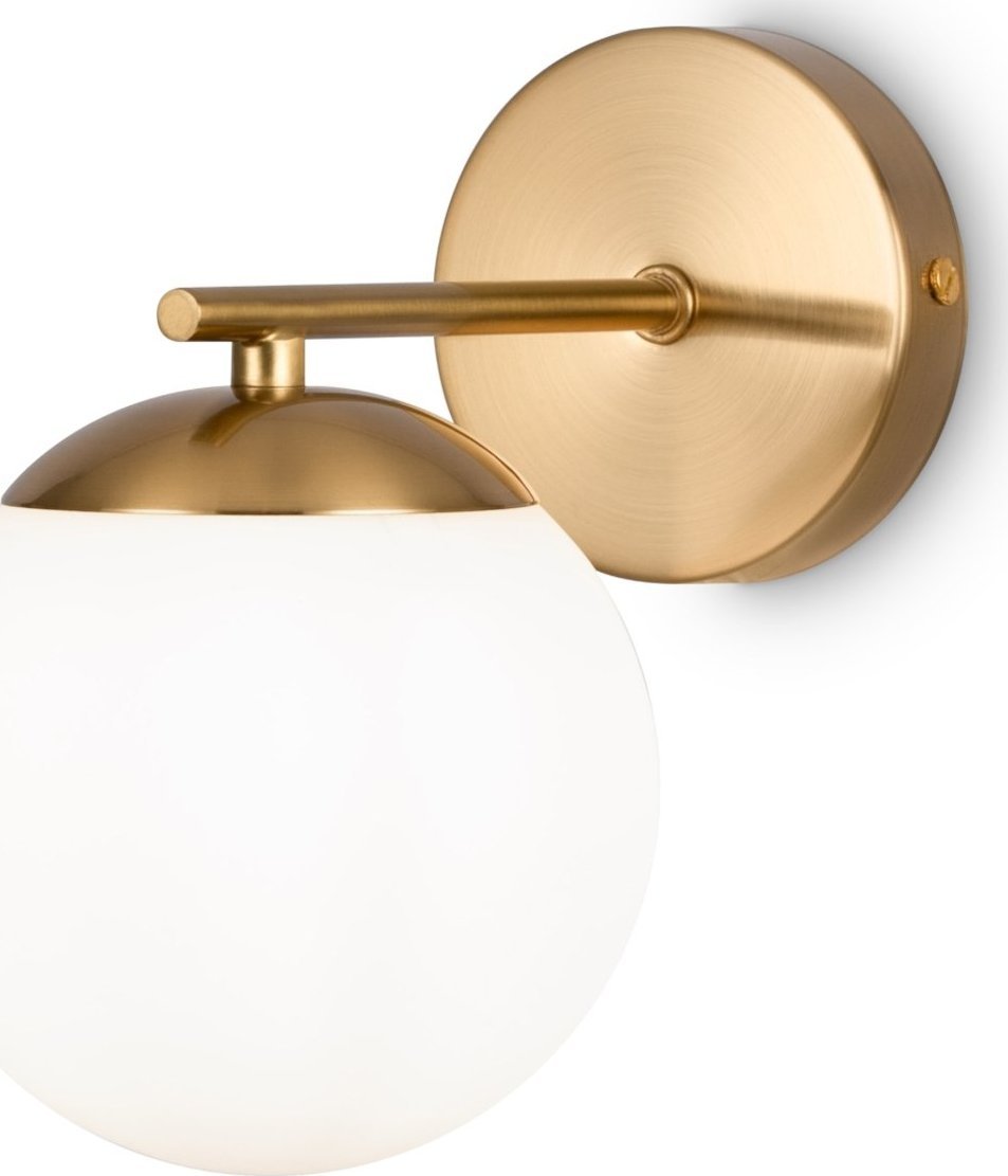 Kinkiet Maytoni Lampa ścienna modernistyczna MOD187WL-01BS kula ball mosiądz
