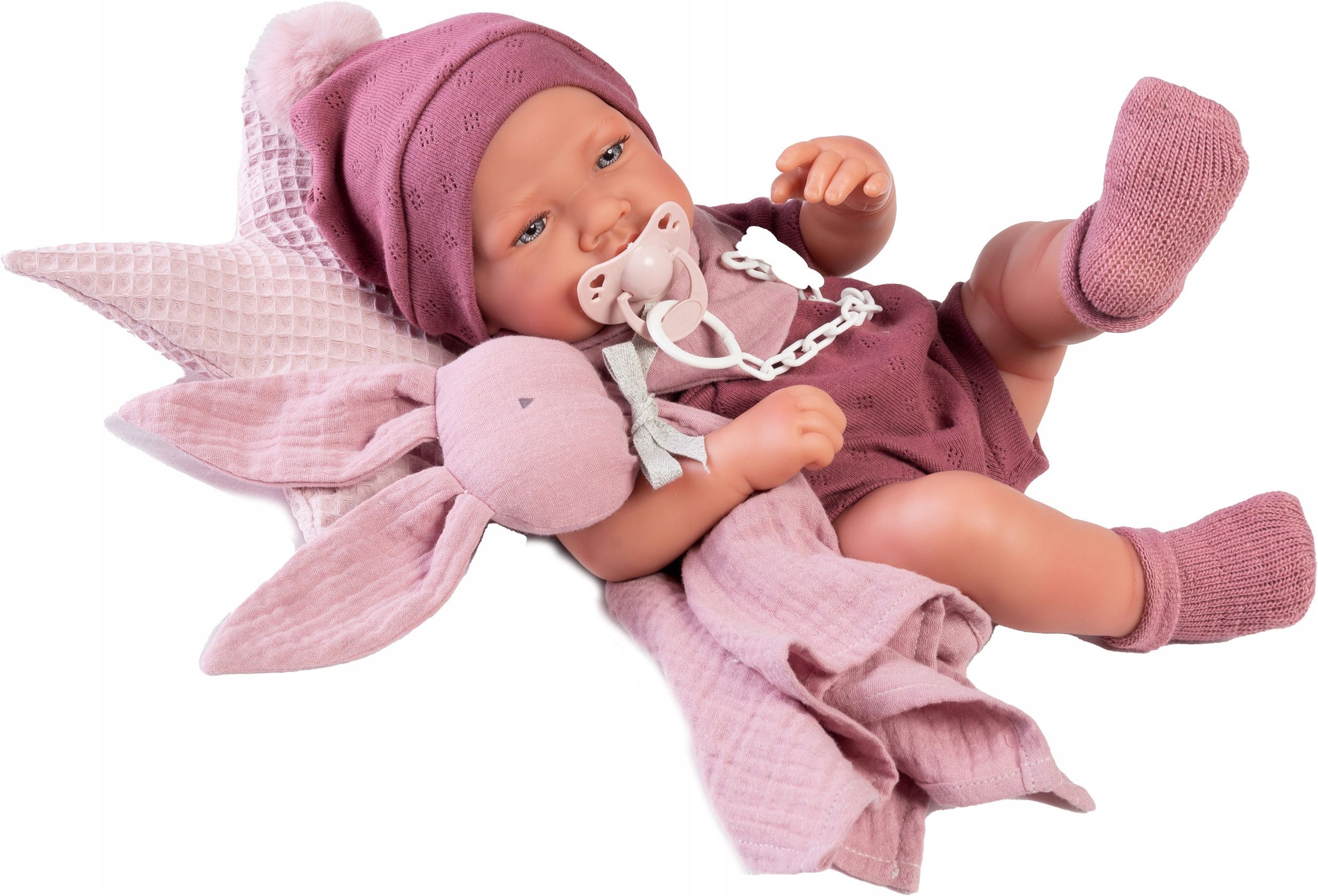 Lalka Nica z poduszką i króliczkiem Antonio Juan 50269