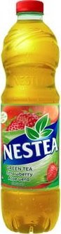 Nestea Green Tea Napój o smaku truskawkowym z dodatkiem aloesu 1,5 l
