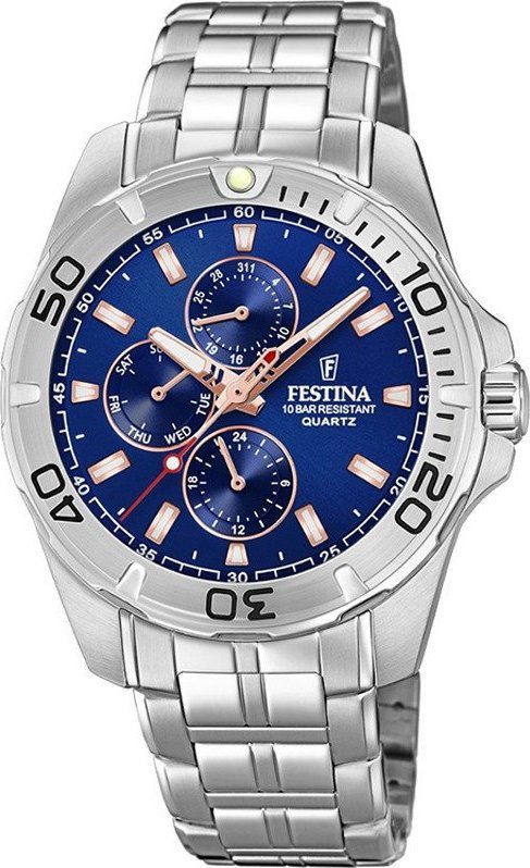Zegarek Festina Zegarek męski Festina F20445-5 srebrny