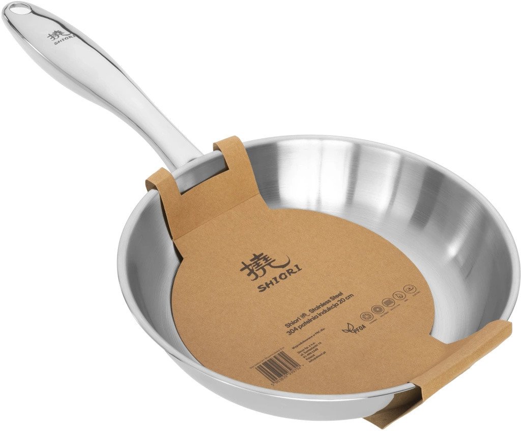 Shiori Stainless Steel 304 patelnia bez powłoki indukcja 20 cm