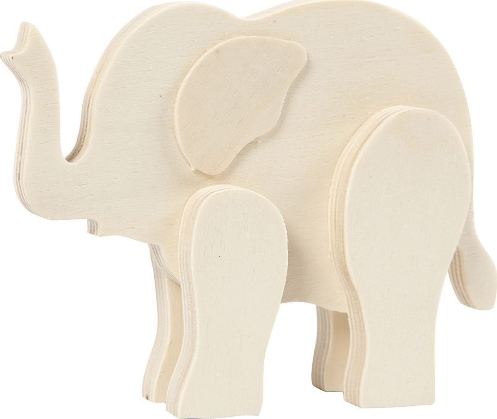 Creativ Company Słoń ze sklejki H: 12 cm
