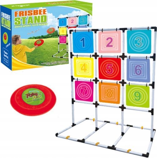 Gra Zręcznościowa Rzut Frisbee Dyskiem Do Celu Domowa Ogrodowa