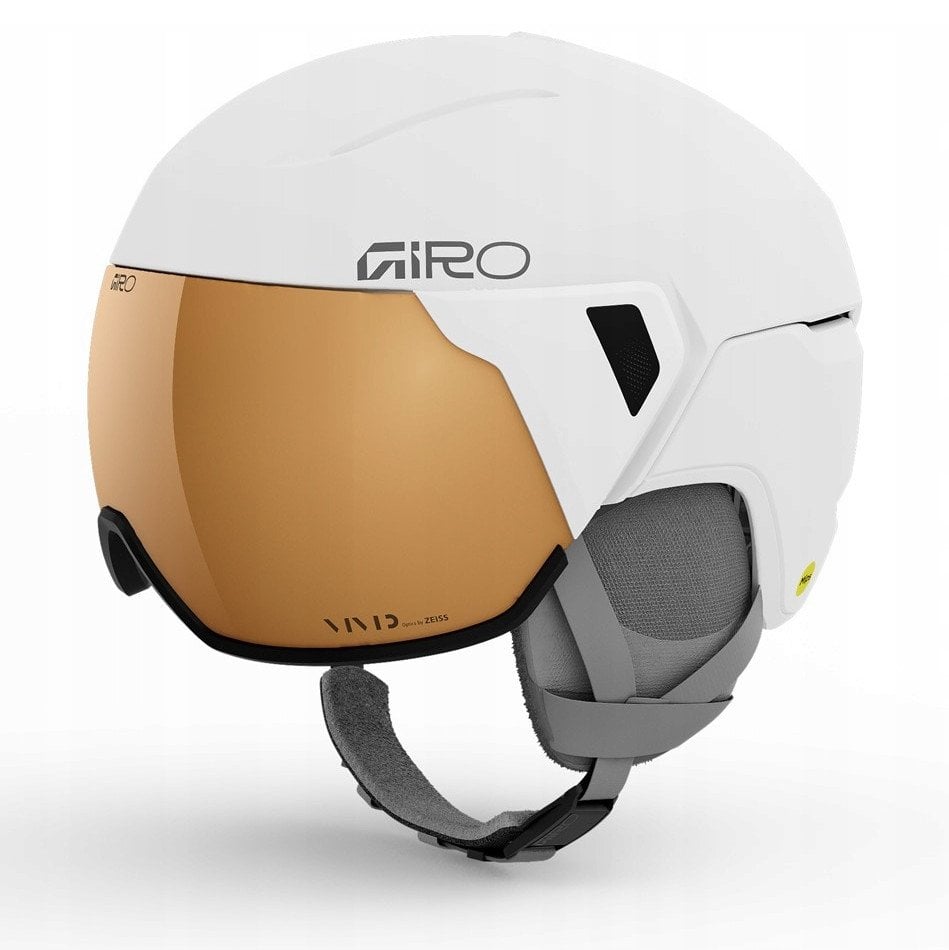 Kask zimowy damski GIRO ARIA SPHERICAL MIPS matte white / VIVID copper roz. M (55.5-59 cm) (NEW 2025/2026)