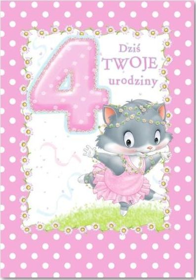 Trend Karnet B6 4 latka dziewczynka fun