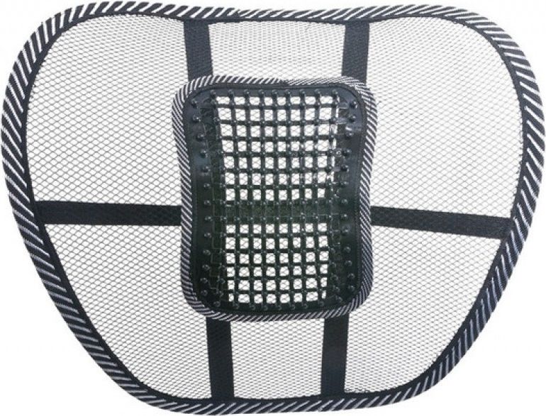 Podkładka lędźwiowa z masażem czarna