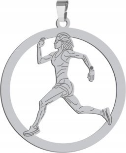 Radziszewska Srebrna Zawieszka Sprinterka Bieg GRAWER GRATIS