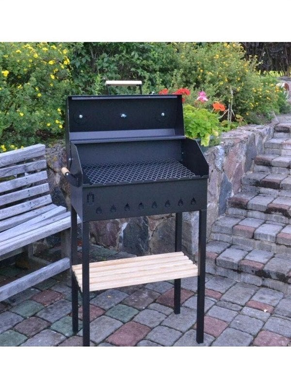 ABAS BBQ GRILL MEDIUM WITH MOUNTED COVER