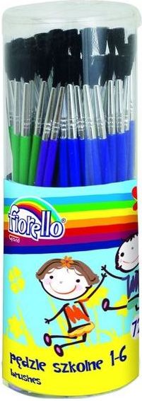Fiorello Pędzle w tubie nr 1-6 72szt. (5903364245139)
