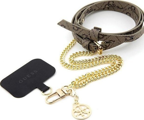 Guess GUOUC4MG4EW Universal CBDY strap brązowy/brown 4G Chain