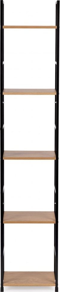 ModernHome Regał drewniany nowoczesny metalowa rama LOFT 5 półek