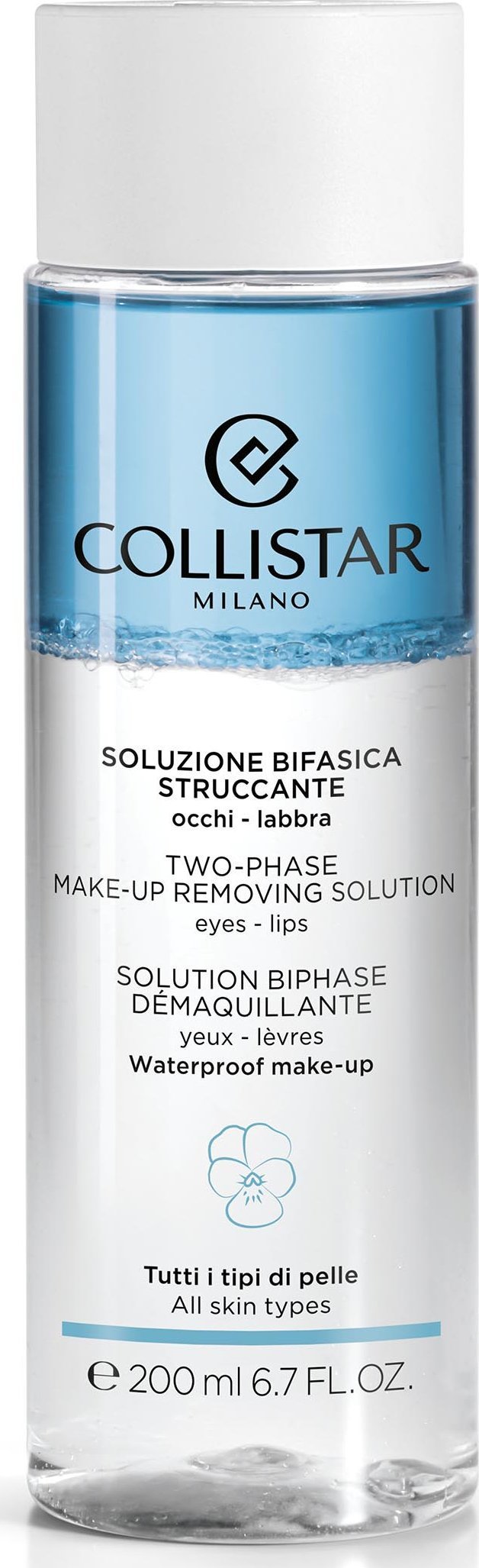 Collistar Two-Phase Make-Up Removing Solution dwufazowy płyn do demakijażu 200ml