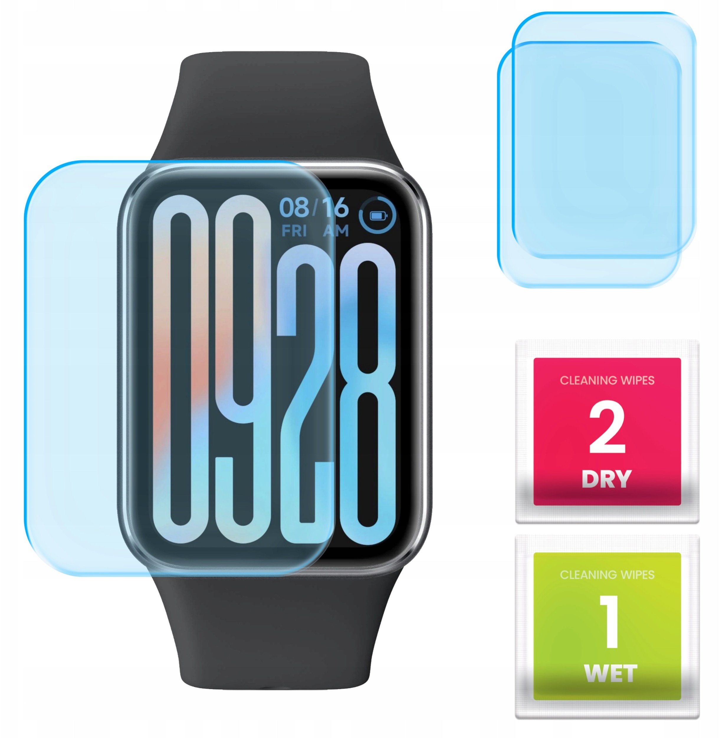 2-PAK Szkło Hybrydowe do Xiaomi Smart Band 9 Pro (Szkiełko, Ochronne, 9H)