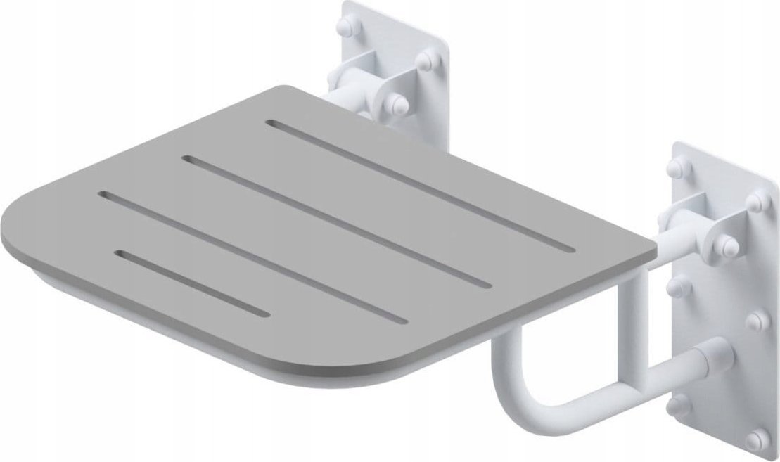 Krzesełko prysznicowe z podporami białe