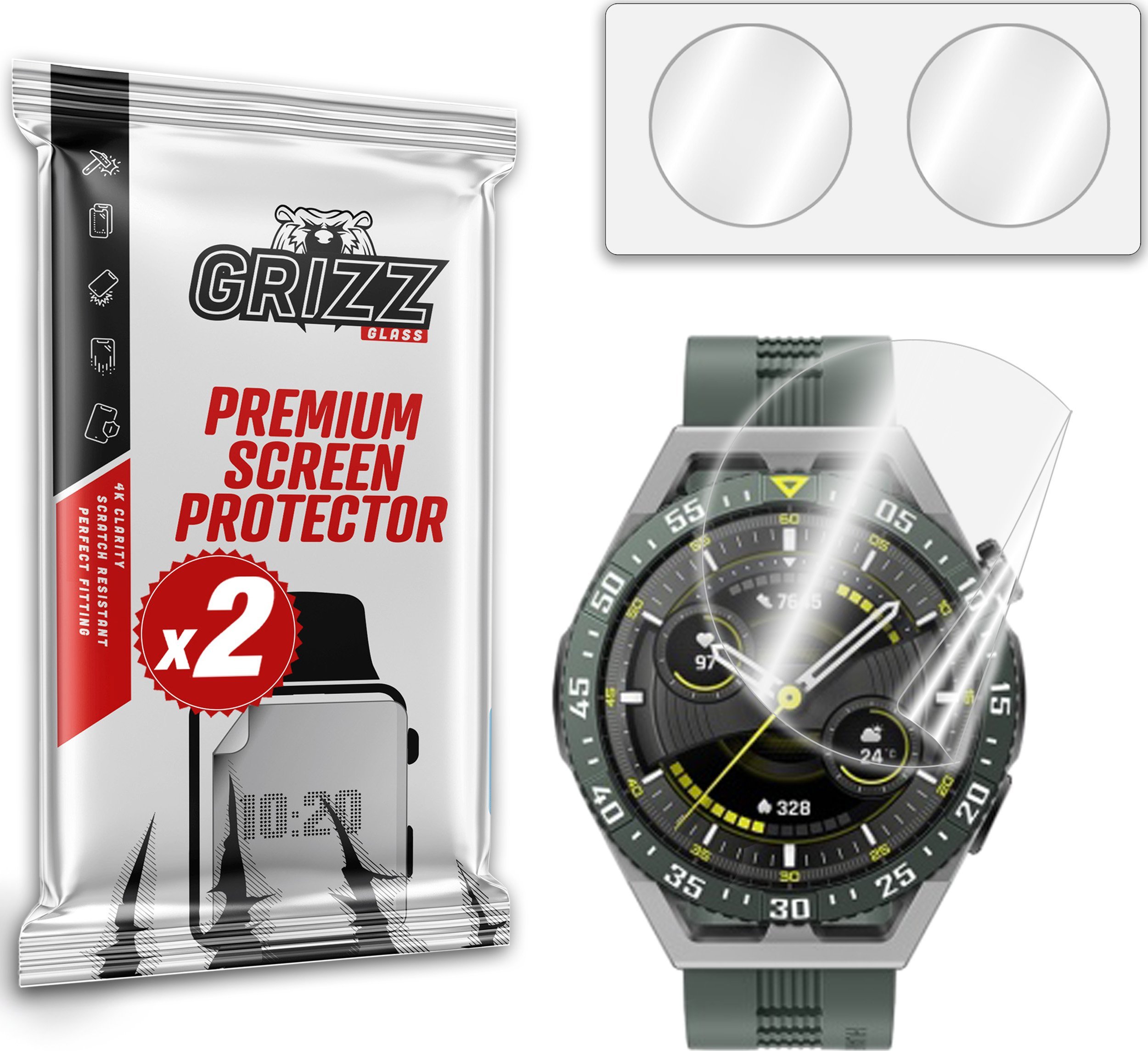 GrizzGlass Folia ceramiczna GrizzGlass CeramicFilm Huawei Watch GT 3 SE 46mm