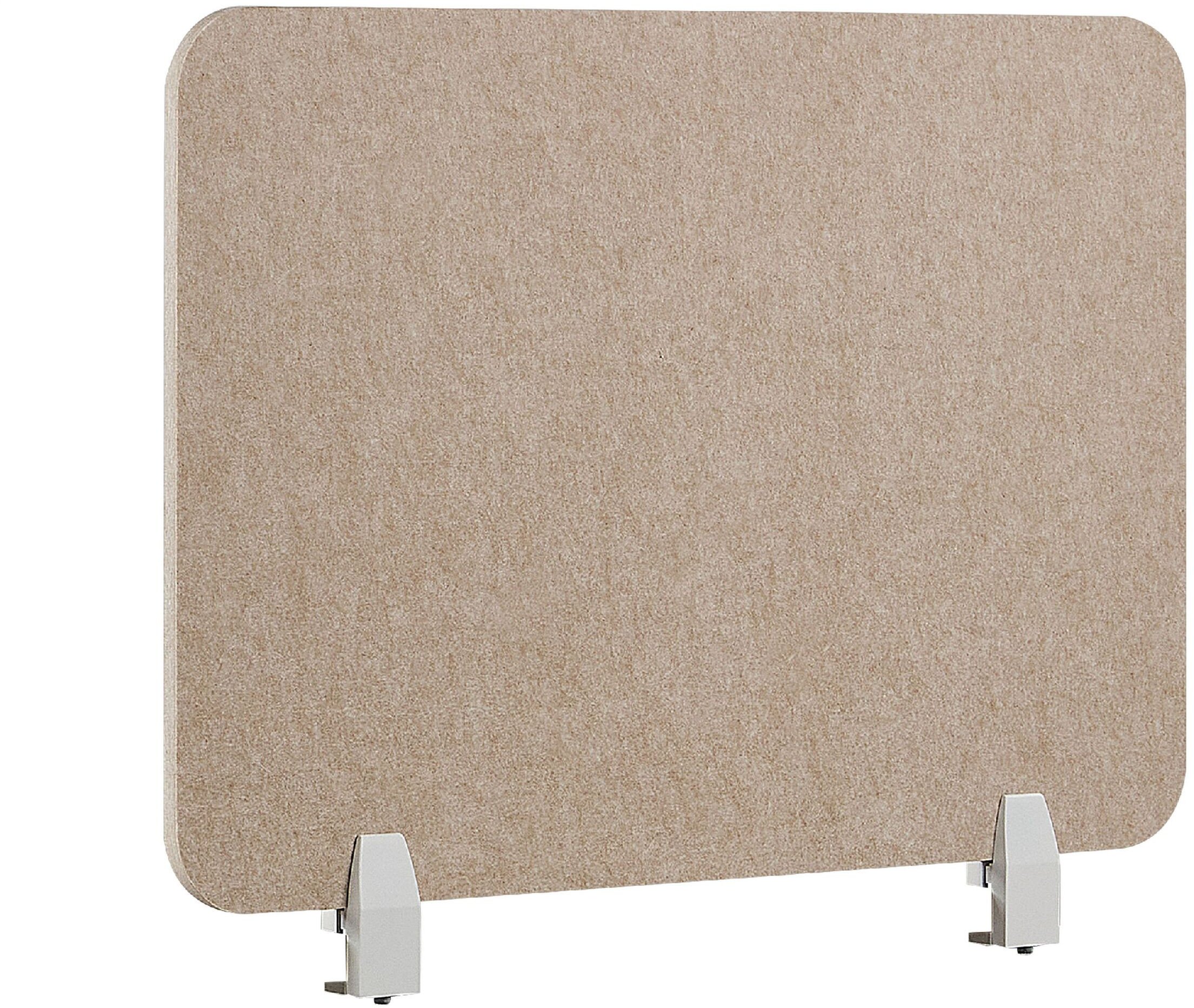 Przegroda na biurko 72 x 50 cm beżowa SPLIT