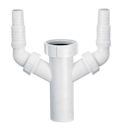 Syfon McAlpine Podłączenie do pralki i zmywarki 6/4" x 40mm (HC14)