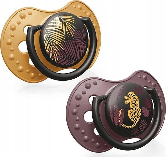 Lovi Smoczek uspokajający silikonowy Jungle Vibes Girl 6-18m 2szt. Lovi