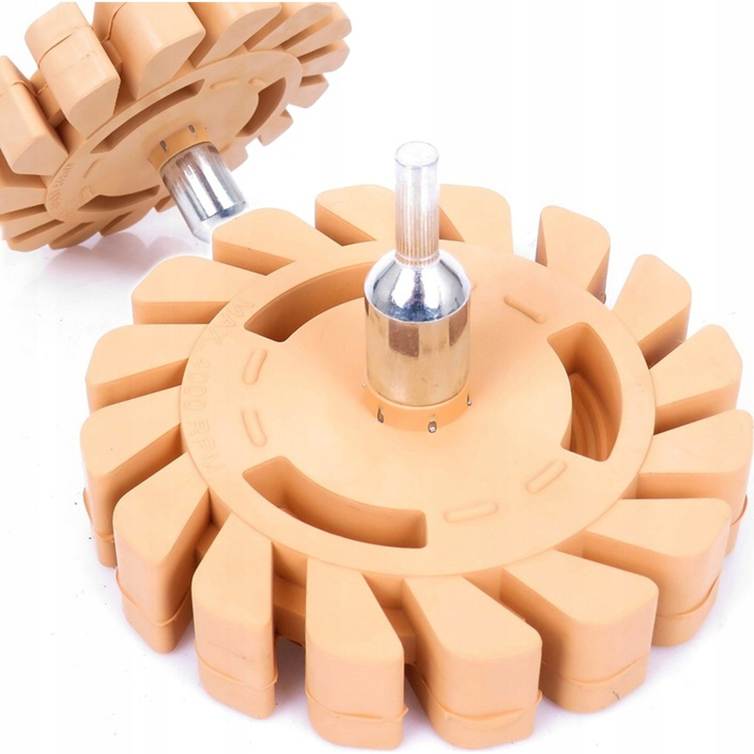 Krążek gumowy 100 mm do usuwania kleju taśmy z adapterem na wiertarkę