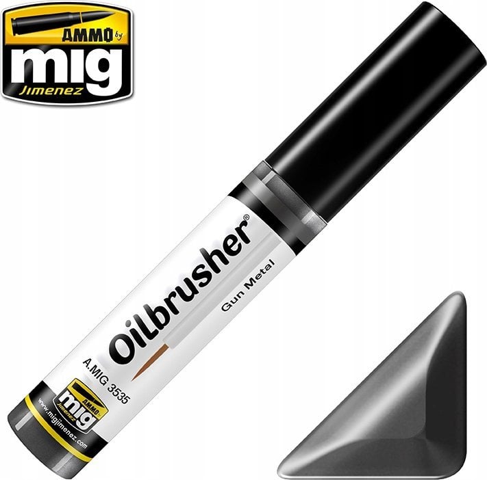 Vallejo Ammo: Oilbrusher - Gun Metal (10 ml)